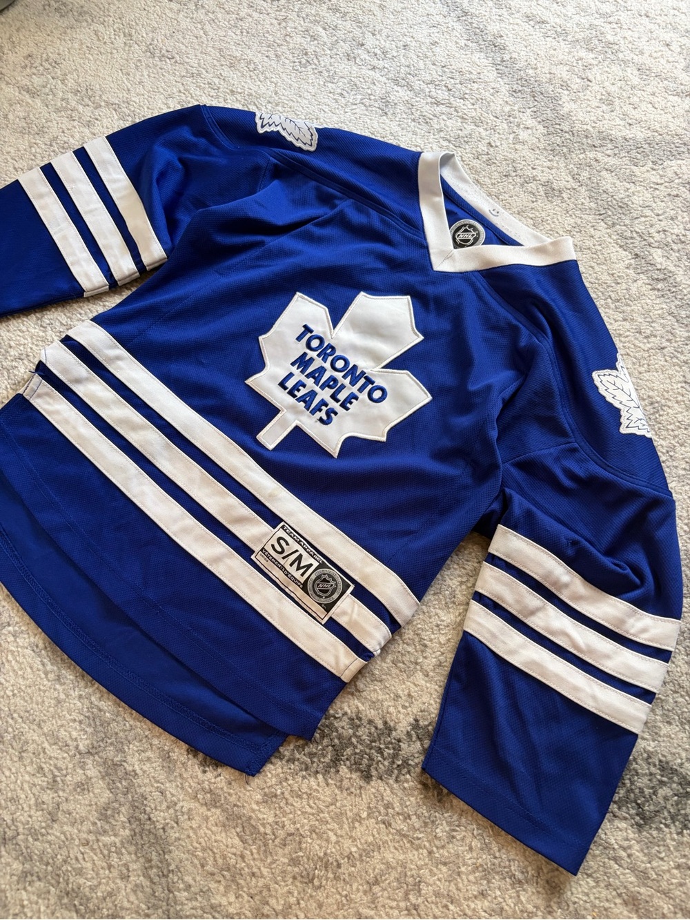 Toronto Maple Leafs Reebok NHL Hockey Jersey Youth S/M Blue White
